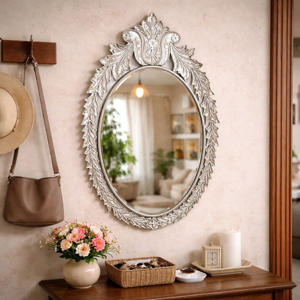 Leaf Oval Vanity Mirror thumbnail